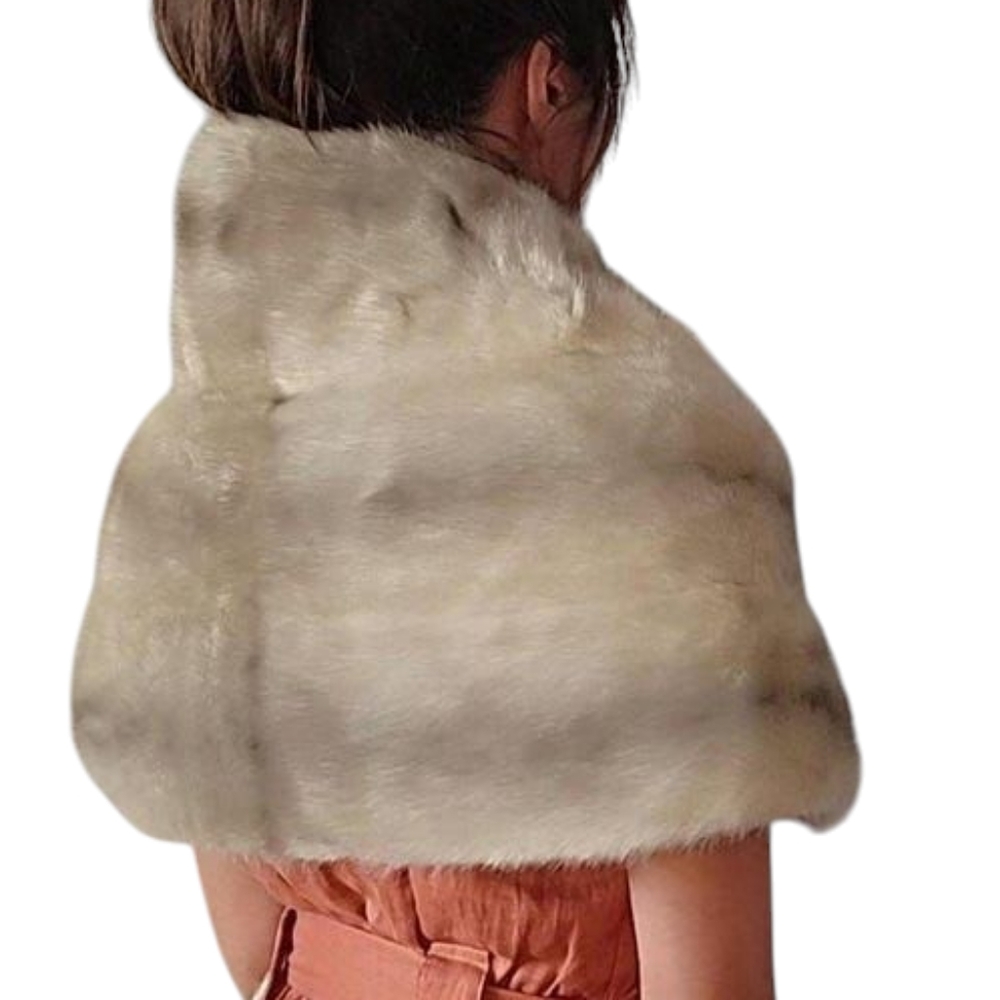 Hehne & Company Mink Fur Shawl Stole Cape Vintage